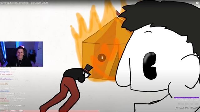 МАЗЕЛЛОВ СМОТРИТ “Детство. Юность. Стример.” - анимация MZLFF | РЕАКЦИЯ МАЗЕЛОВА