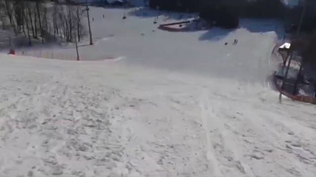 Влог с горнолыжники. Катание на лыжах. смотреть онлайн