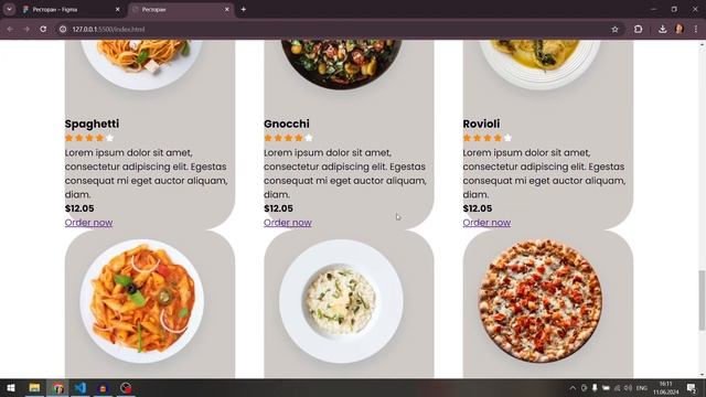 #3 ВЁРСТКА САЙТА ПО ШАБЛОНУ | Ресторан | Menu смотреть онлайн