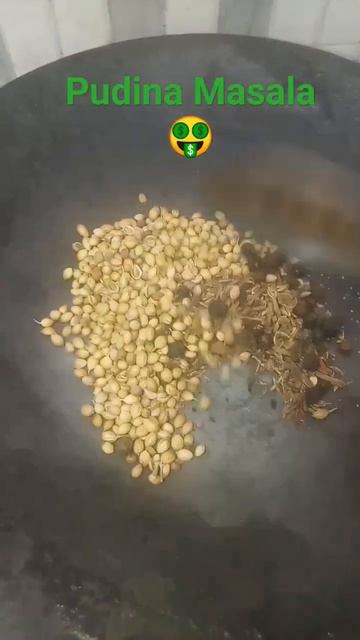 🌿🤑 Pudina Masala Recipe #youtubeshorts #shorts #street #mint #powder #masala #pudina #viral #trend