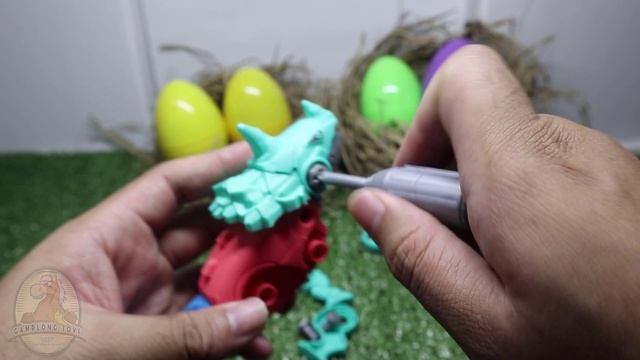 Assemble Sinoceratops Dinosaur Toys | How To Make a Sinoceratops Toys | Dinosaurs For Kids смотреть онлайн