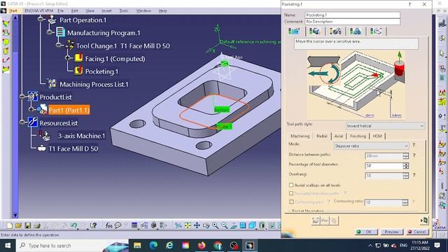 CATIA Machining: Facing, pocketing, Profile contouring, Spot drilling and Drilling смотреть онлайн