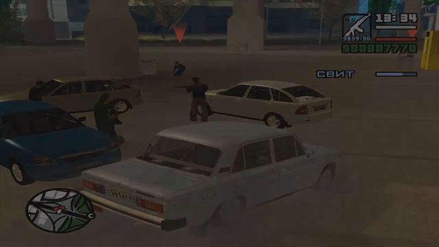 GTA RUSCAR 27 - Зеленый Сэйбр смотреть онлайн