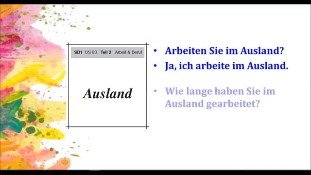 НЕМЕЦКИЙ ЯЗЫК START DEUTSCH A1 ГОВОРЕНИЕ SPRECHEN TEIL 2  ARBEIT BERUF