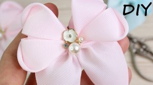 Удивительно простой способ сделать банты из ленты шириной 4 см