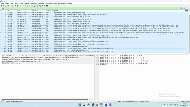Узнаём домены, к которым обращаются приложения в Windows с помощью Network Monitor, Wireshark смотреть онлайн