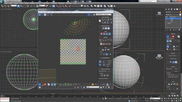 3ds max Modeling UVW Map Selection Components смотреть онлайн