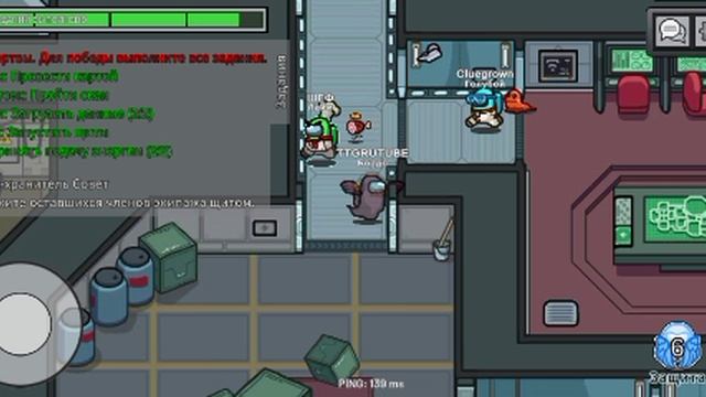 Прохождение игры Among Us #26 - Предатель с Призраками, и достижениями с 150 убийством.