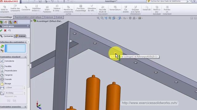 Asm003: Assemblage des pièce(Rollenbahn ZSB) avec solidworks 2013 смотреть онлайн