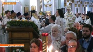 Пасхальное богослужение из Знаменского кафедрального собора города Курска 2025 г.