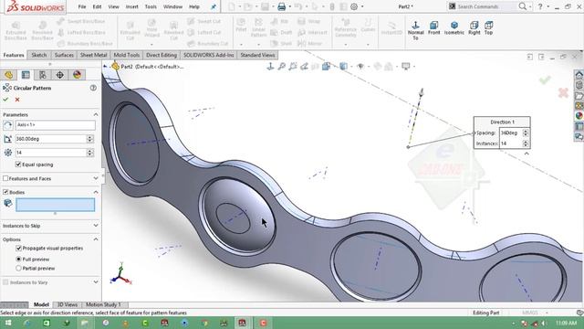 Solidworks Tutorial # 142 How to Draw a 'Bracelet' in Solidworks 2016 by Solidworks Easy Design смотреть онлайн