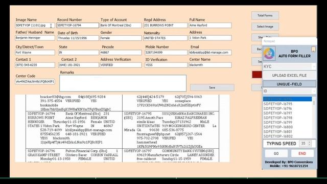KYC Form Filling Auto Typer Software | KYC Auto Typer Software