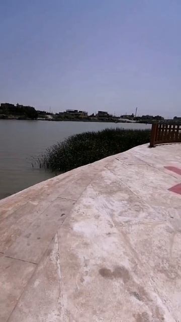 شاهد كيف يلتقيان نهري دجله والفرات في قضاء القرنة القرنة✅ وليس السويب❎