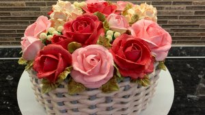 Торт Корзина роз!