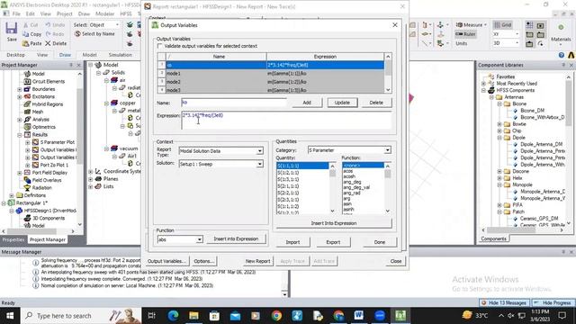 Rectangular wave Guide Design using HFSS part 2 смотреть онлайн