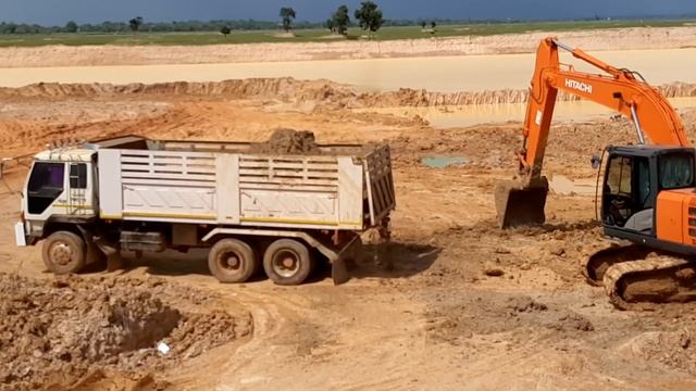 HITACHI ZX200-5G เก็บงานอ่างเก็บน้ำ FN527S ล้วนๆ excavator EP.5481 смотреть онлайн