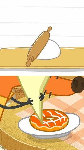 Дети готовят пончики вместе 🍩😋 #shorts #сладости #длядетей