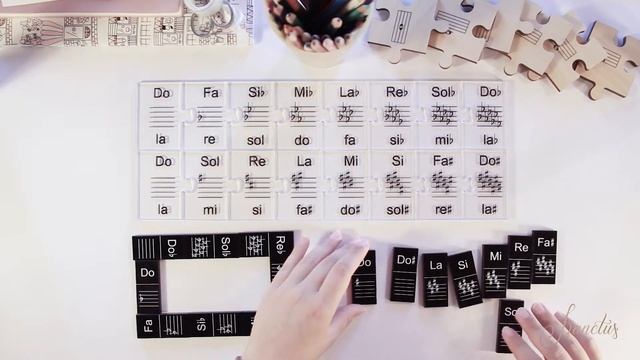 Kvintu un kvartu apļi, bemolu un diezu tonalitāšu puzzles un domino смотреть онлайн