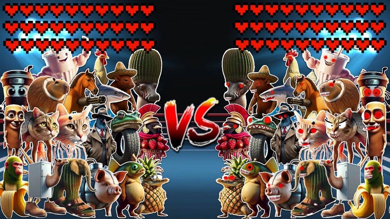 20 итальянских мемов Brainrot против 20 злых итальянских мемов Brainrot! Битва мемов смотреть онлайн