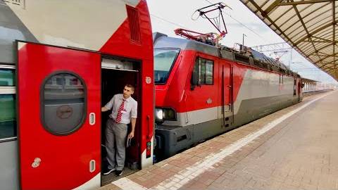 4K.Walking Streets Moscow.Kiyevsky Railway Station.