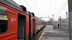 Электропоезд ЭД4М 0254 на станции Тимирязевская