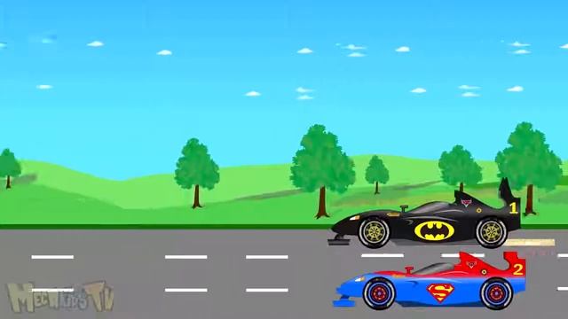 Супергерои Большой Автотранспортные Грузовики для Детей Бэтмен Супермен Паук и Халк смотреть онлайн