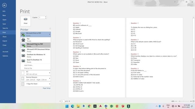 How to Convert Word File into PDF | Word File Ko PDF Me Kese Convert Kare | Hindi смотреть онлайн