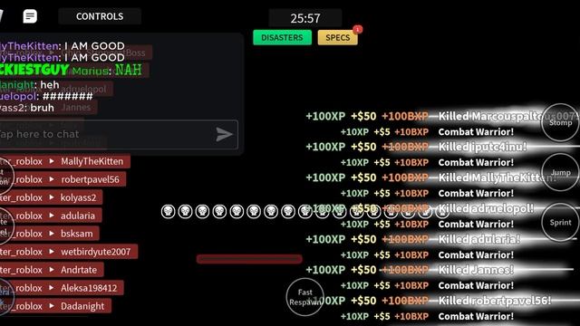 using a nuclear warhead in combat warriors PT 2 (Roblox) смотреть онлайн