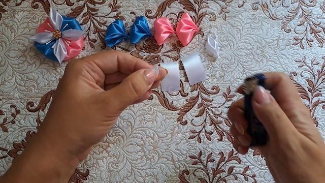 КРУГЛЫЕ бантики из атласных лент смотреть онлайн