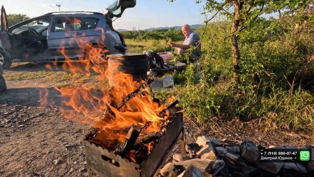 Готовим САМЫЙ ВКУСНЫЙ #ШАШЛЫК на берегу моря в Геленджике #отдых #черноеморе смотреть онлайн