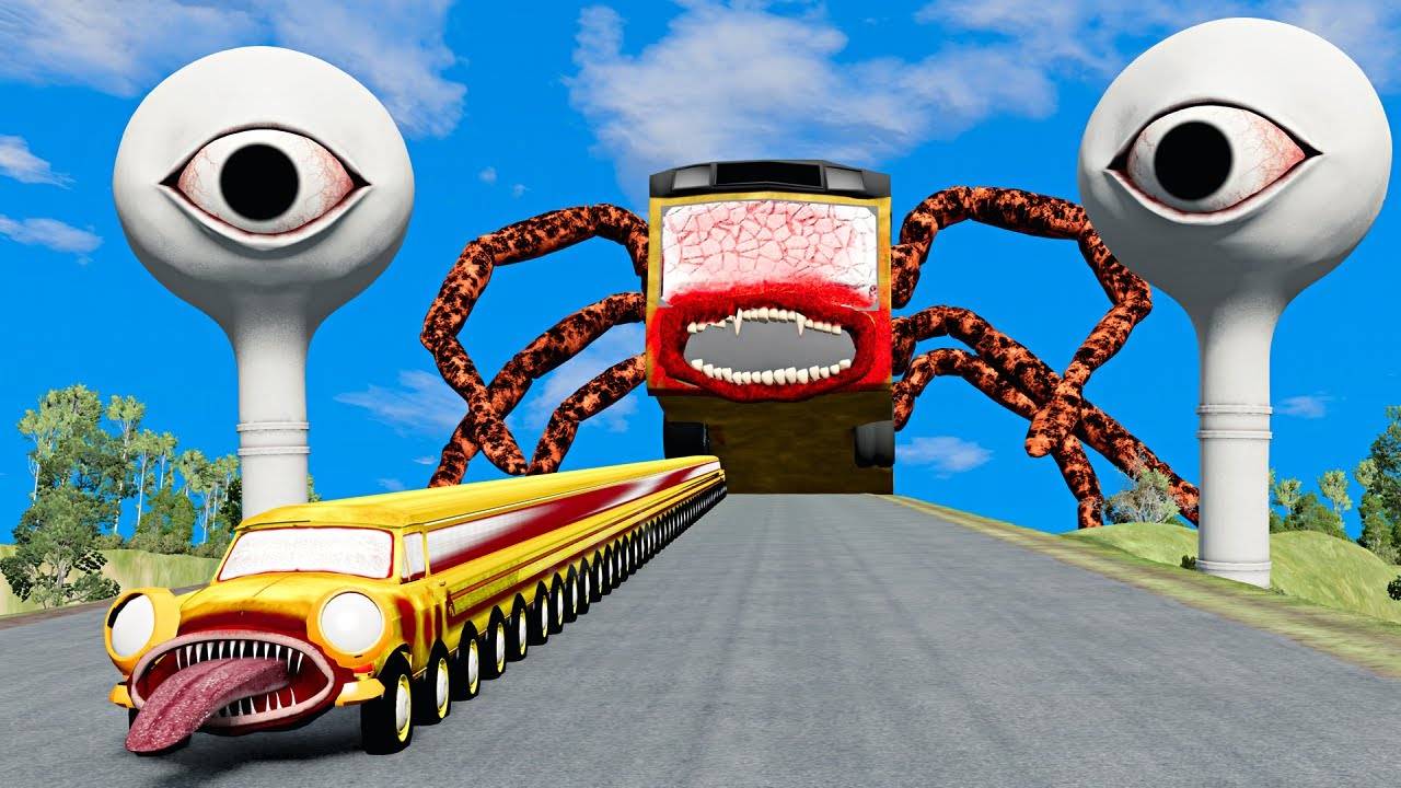 МОНСТРЫ ПРОТИВ МАШИНОК: СУПЕР ДЛИННАЯ ТРАССА! 🛠️ смотреть онлайн