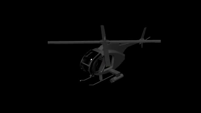 MH-6 Little Bird Render Test 3Ds Max 2011 смотреть онлайн