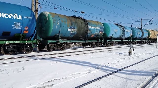 вл80с-1162(тчэ-14 Караганда) с Нечётным Грузовым Поездом смотреть онлайн