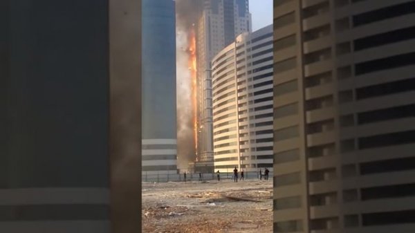 Пожар в Грозном