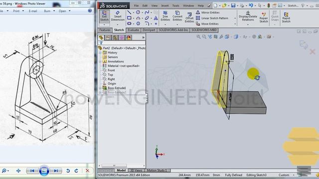 SolidWorks Beginners|Exercise 59|Practice session смотреть онлайн