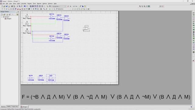 Multisim: реализация совершенной нормальной формы