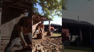 Чтобы курица не умерла в муках, пришлось её зарубить.