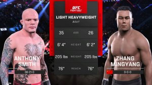 Энтони Смит VS Жанг Мингианг