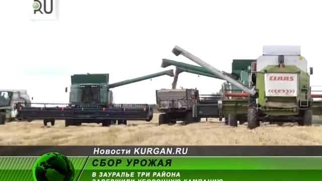 Уборочная кампания Зауралья выполнена на 97% смотреть онлайн