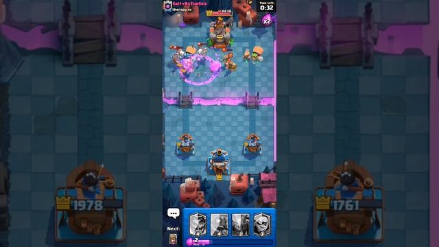 Мощная колода с шустрым шахтёром. (Powerful Deck With Mighty Miner) #clashroyale