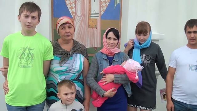 Кадр с внучкой