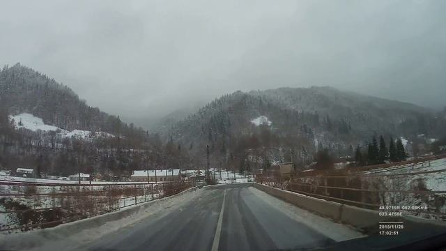 Дорога зі Славська , с.Гребенів