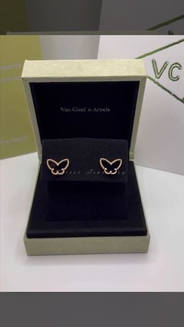 Van Cleef & Arpels Ван Клиф Пусеты Бабочка #vancleef #love #золото смотреть онлайн