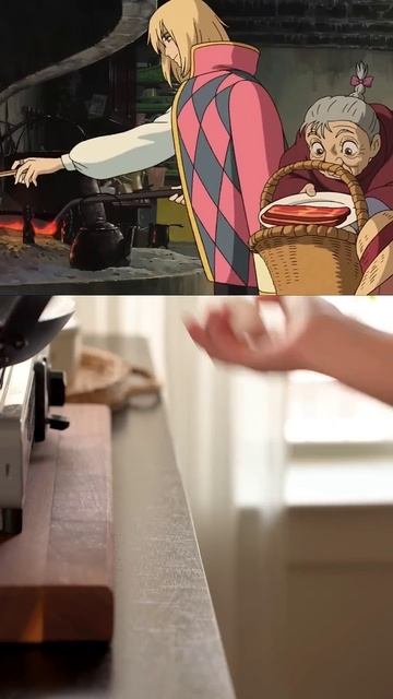 Howls Moving Castle Breakfast Scene Recreation! #shorts #howlsmovingcastle #anime смотреть онлайн