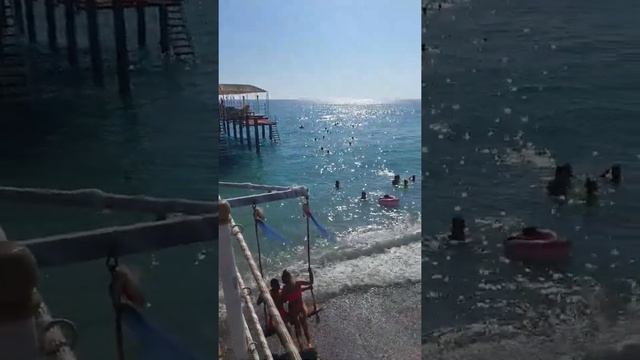 Turkey ,Пляж отеля Mukarnas spa resort , 27 августа 2021 г. part 2 ,Турция #shorts смотреть онлайн