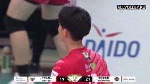 Волейбол. Чемпионат Японии 2024-2025. Сантори Санбердз — Вольфдогс Нагоя. 1/2 финала