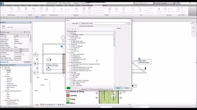 Revit Import and Export Families - Kobi Toolkit смотреть онлайн
