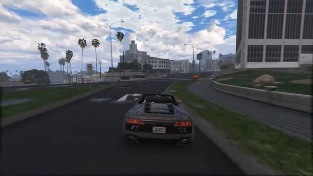 Audi R8 Spyder | Ultra Realistic Graphics MOD | GTA 5 Gameplay смотреть онлайн