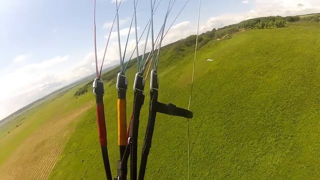 Летние подлеты на парапланах в Борисовке. 2012г.