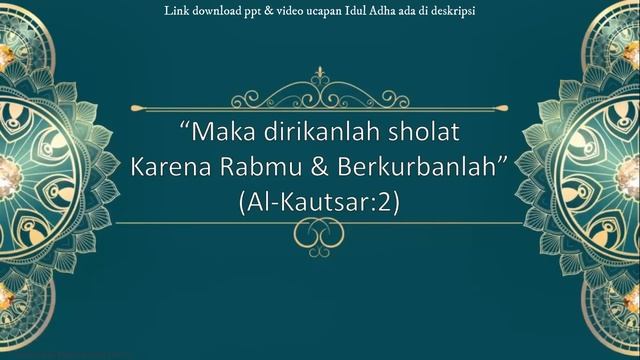 Template ppt & Video - Ucapan Hari Raya Idul Adha 1443 H / 2022 M #7 | FREE-GRATIS DOWNLOAD смотреть онлайн